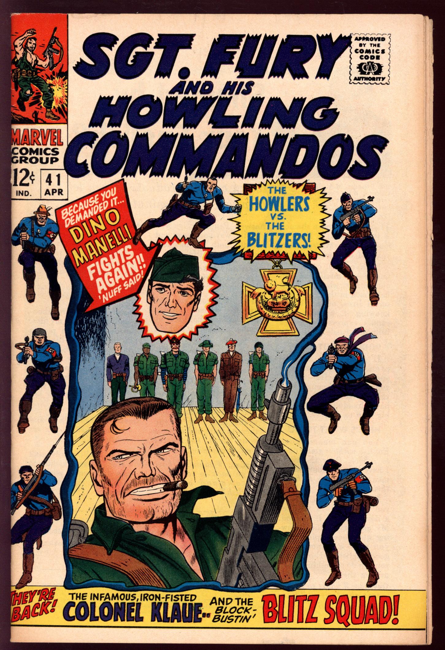 SGT. FURY AND HIS HOWLING COMMANDOS Front Cover