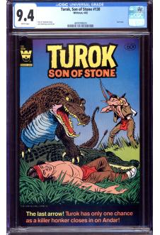 TUROK, SON OF STONE #130 CGC 9.4 WHITE PAGES front cover