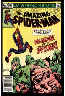 AMAZING SPIDER-MAN #228 7.5 MARK JEWELERS front cover