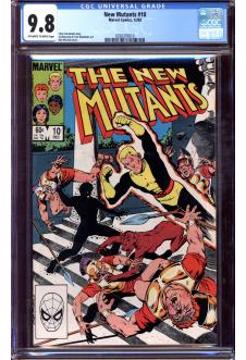 NEW MUTANTS #10 CGC 9.8 OW/WH PAGES front cover