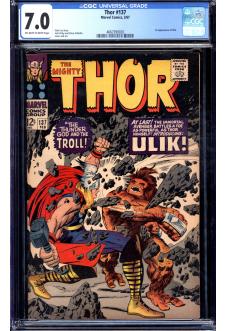 THOR #137 CGC 7.0 OW/WH PAGES front cover