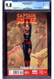 CAPTAIN MARVEL #14 CGC 9.8 WHITE PAGES front cover