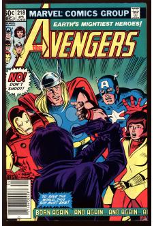 AVENGERS #218 8.0 MARK JEWELERS front cover
