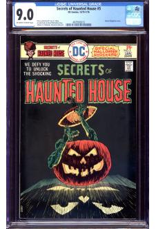 SECRETS OF HAUNTED HOUSE #5 CGC 9.0 OW/WH PAGES front cover