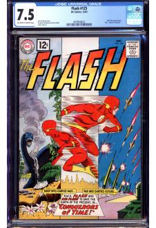 FLASH #125 CGC 7.5 OW/WH PAGES front cover