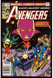 AVENGERS #219 7.5 MARK JEWELERS front cover