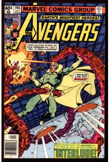 AVENGERS #194 8.5 MARK JEWELERS front cover