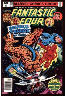 FANTASTIC FOUR #211 7.5 MARK JEWELERS front cover