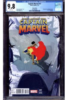 CAPTAIN MARVEL #17 CGC 9.8 WHITE PAGES front cover
