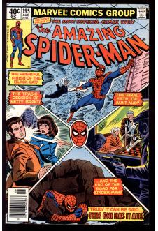 AMAZING SPIDER-MAN #195 5.5 MARK JEWELERS front cover