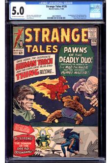STRANGE TALES #126 CGC 5.0 OW/WH PAGES front cover