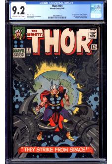 THOR #131 CGC 9.2 OW/WH PAGES front cover