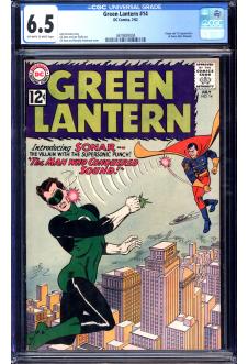 GREEN LANTERN #14 CGC 6.5 OW/WH PAGES front cover