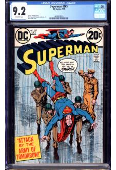 SUPERMAN #265 CGC 9.2 OW PAGES front cover