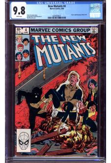 NEW MUTANTS #4 CGC 9.8 WHITE PAGES front cover