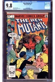 NEW MUTANTS #7 CGC 9.8 WHITE PAGES front cover