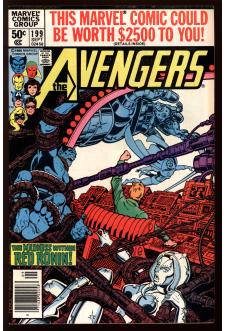 AVENGERS #199 7.0 MARK JEWELERS front cover