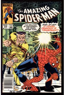 AMAZING SPIDER-MAN #246 8.0 MARK JEWELERS front cover
