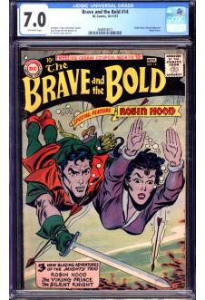 BRAVE AND THE BOLD #14 CGC 7.0 OW PAGES front cover