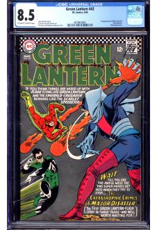 GREEN LANTERN #43 CGC 8.5 OW/WH PAGES front cover