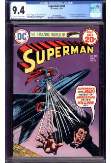SUPERMAN #282 CGC 9.4 OW/WH PAGES front cover