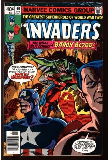 INVADERS #40 9.0 front cover