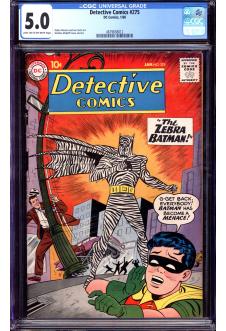 DETECTIVE COMICS #275 CGC 5.0 LT/OW PAGES front cover