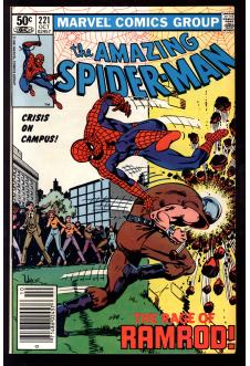 AMAZING SPIDER-MAN #221 8.5 MARK JEWELERS front cover