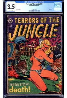 TERRORS OF THE JUNGLE #21 CGC 3.5 OW PAGES front cover