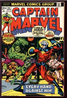 CAPTAIN MARVEL #25 7.5 front cover