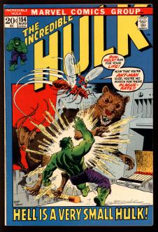 INCREDIBLE HULK #154 7.0 front cover