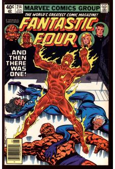 FANTASTIC FOUR #214 6.5 MARK JEWELERS front cover