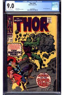 THOR #142 CGC 9.0 OW PAGES front cover