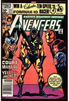 AVENGERS #213 6.0 MARK JEWELERS front cover