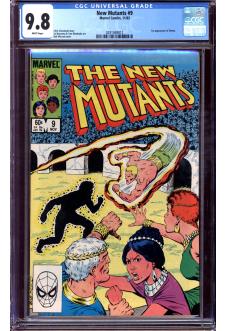 NEW MUTANTS #9 CGC 9.8 WHITE PAGES front cover
