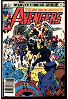 AVENGERS #211 6.5 MARK JEWELERS front cover