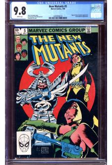 NEW MUTANTS #5 CGC 9.8 WHITE PAGES front cover