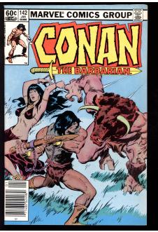 CONAN THE BARBARIAN #142 7.0 MARK JEWELERS front cover