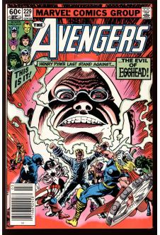 AVENGERS #229 8.5 MARK JEWELERS front cover