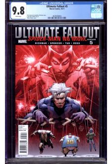 ULTIMATE FALLOUT #5 CGC 9.8 WHITE PAGES front cover
