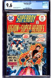 SUPERBOY #209 CGC 9.6 WHITE PAGES front cover