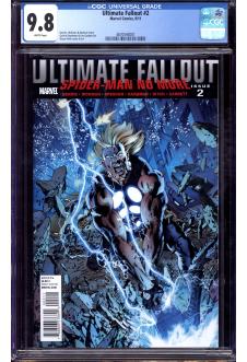 ULTIMATE FALLOUT #2 CGC 9.8 WHITE PAGES front cover
