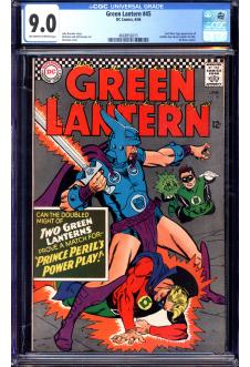 GREEN LANTERN #45 CGC 9.0 OW/WH PAGES front cover