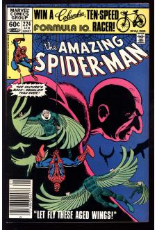AMAZING SPIDER-MAN #224 8.5 MARK JEWELERS front cover