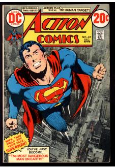 ACTION COMICS #419 5.0 front cover