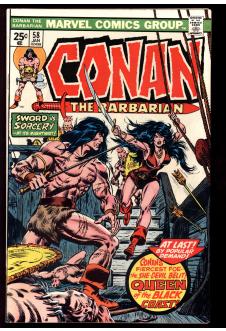 CONAN THE BARBARIAN #58 7.5 front cover