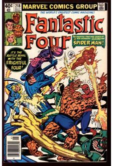 FANTASTIC FOUR #218 6.5 MARK JEWELERS front cover