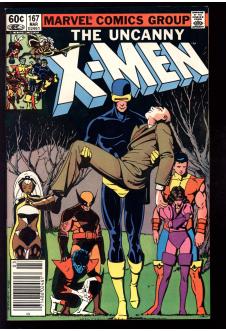 X-MEN #167 7.5 MARK JEWELERS front cover