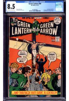 GREEN LANTERN #89 CGC 8.5 OW/WH PAGES front cover