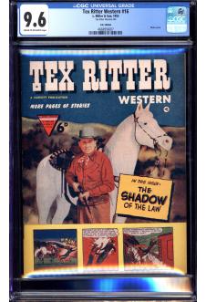 TEX RITTER WESTERN #16 CGC 9.6 CR/OW PAGES front cover